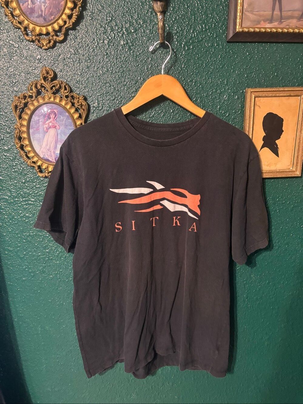 Sitka Gear Black Short Sleeve Tee Sz Large Mens